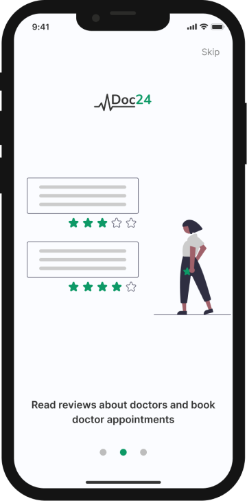 Doc24 onboarding & sign up screen 2