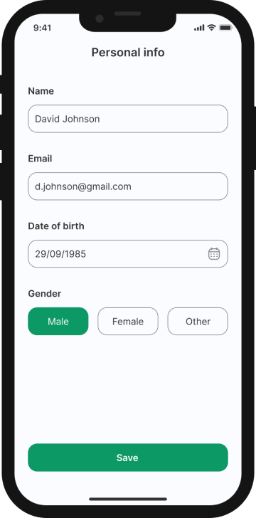 Doc24 onboarding & sign up screen 7