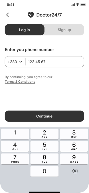 Doc24 app screen 2