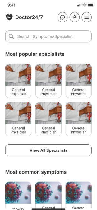 Doc24 app screen 5