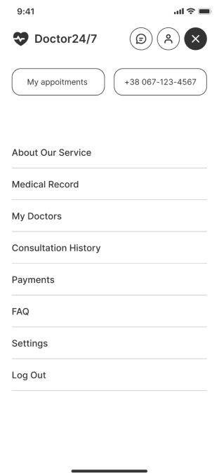 Doc24 app screen 6