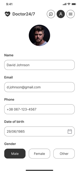 Doc24 app screen 7
