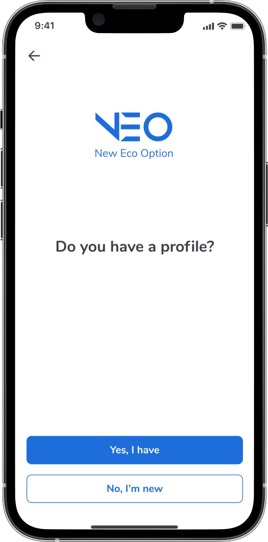 Registration — ask if the user already has a profile
